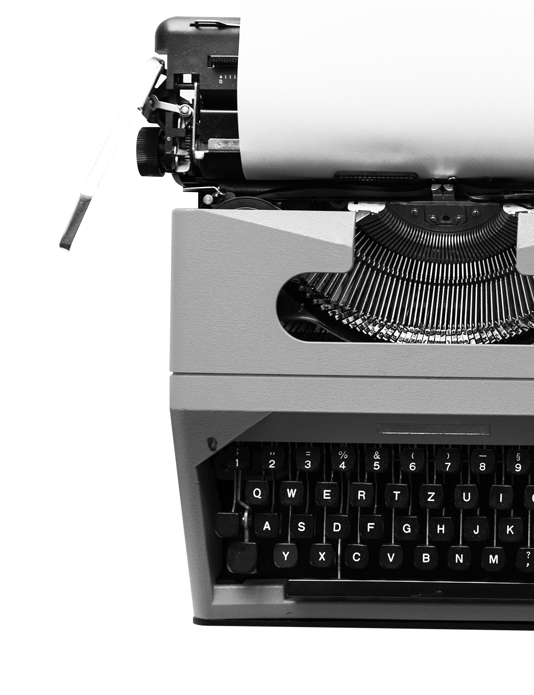 Newsletter typewriter